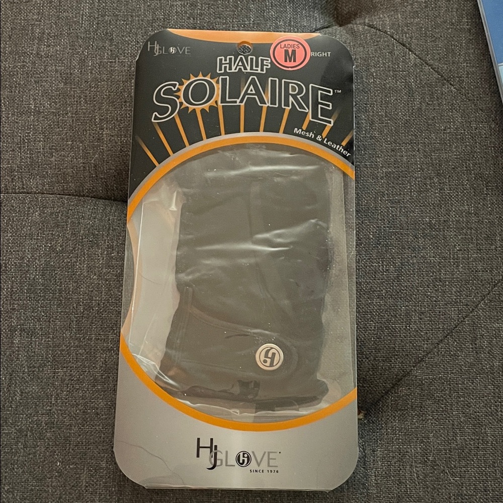 HJ Glove Half Solaire Ladies Right Mesh & Leather Glove - Black NEW